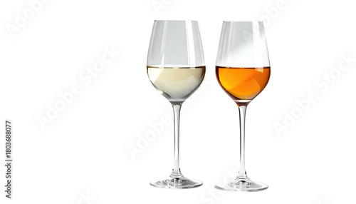 Wallpaper Mural Two wine glasses, filled with different colored liquids Torontodigital.ca