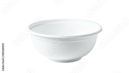 Clean, round white bowl with small lip against a black backdrop