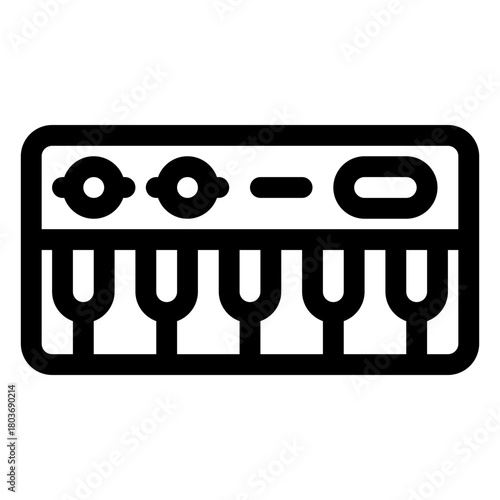 Electric keyboard icon