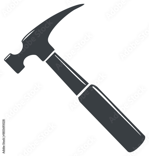 Classic claw hammer tool for building construction and home renovation projects