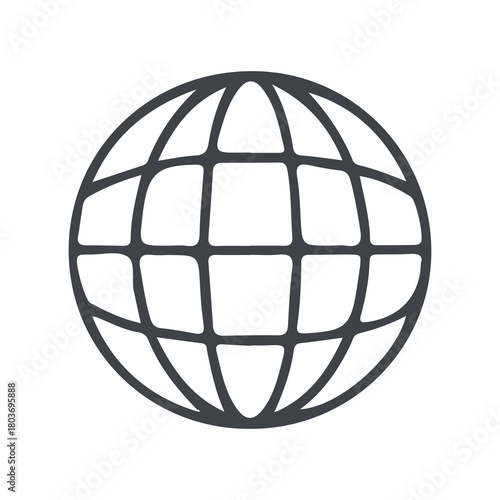 Handdrawn World Web Business icon symbols Sales Logo