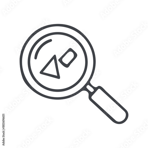 Handdrawn Magnify Business icon symbols Sales Logo