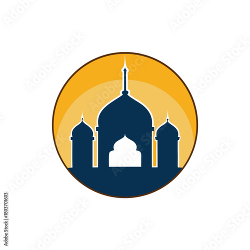 taj mahal vector illustration