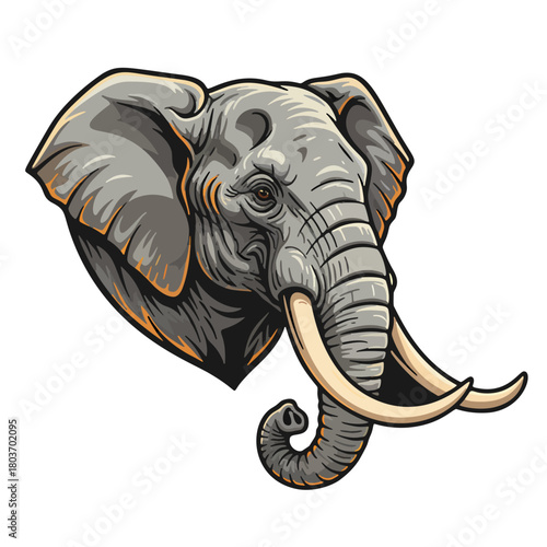 A WILD elephant LOGO THAT REFLECTS POWER, BEAUTY AND HIGH PERFORMANCE FOR ESPORTS	