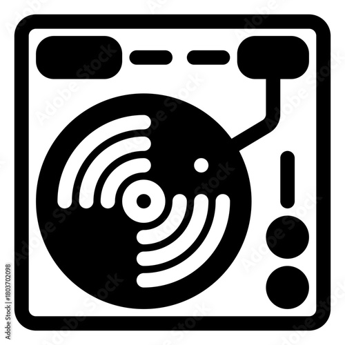 Vinyl player icon