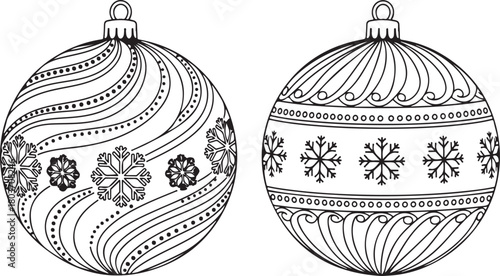 set of christmas balls