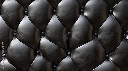 close-up of a diamond-shaped leather pattern