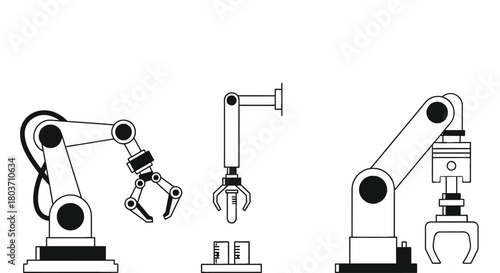 Robotic arms doing experiments in a futuristic laboratory setting