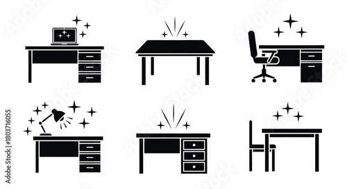 Stylish office furniture delivering a productive work environment vibe
