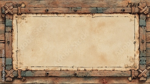 古い木製のフレーム