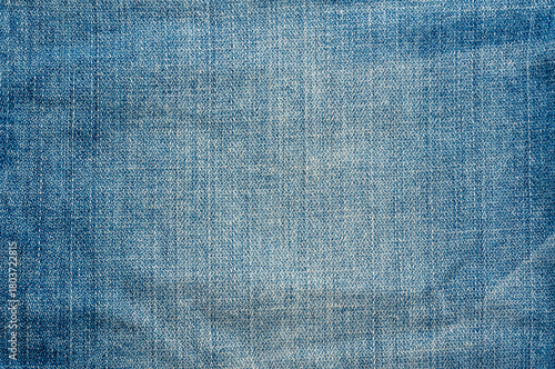 close-up of blue denim fabric texture background