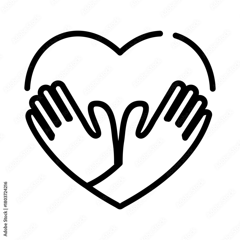 Fototapeta premium Mental health line icon. Honesty illustration.