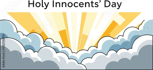 Holy Innocents Day with Clouds and Sun Rays