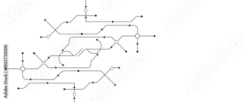 Vectors Abstract connecting lines and dots., Social networking. network connection and global communication technology background