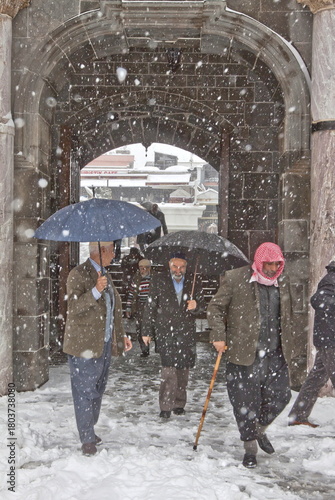 Winters are very harsh and difficult in Diyarbakır, a winter day in Diyarbakır from my archive.