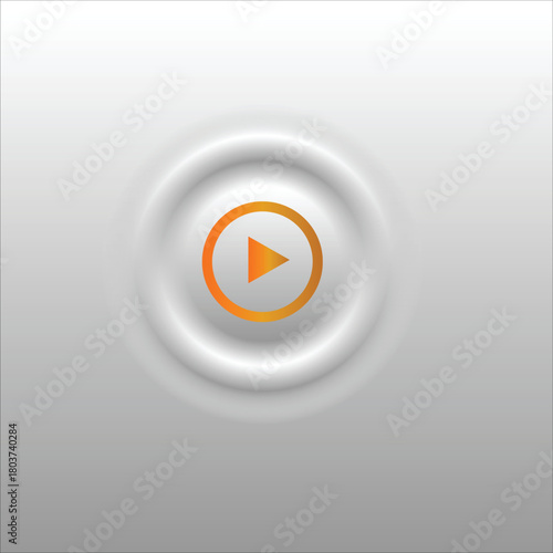 Media player interface. Play button on modern background. Play video symbol.