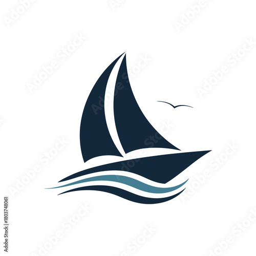 Elegant Marine Ship Logo Template