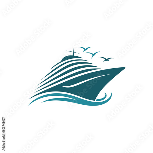 Elegant Marine Ship Logo Template