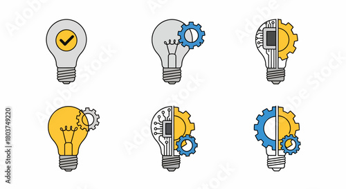Creative Lightbulb Vector Innovation, Ideas, and Conceptual Technological Solutions