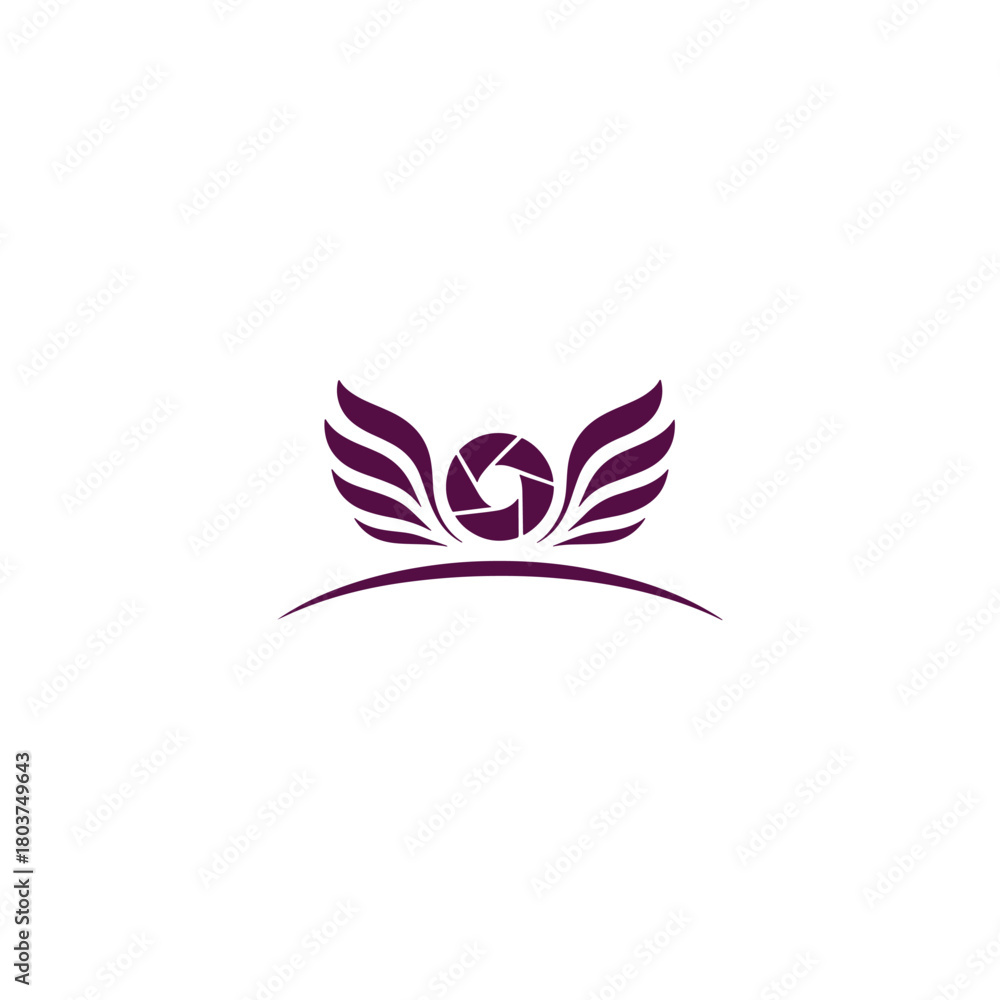 Obraz premium Modern Drone Camera Logo Design