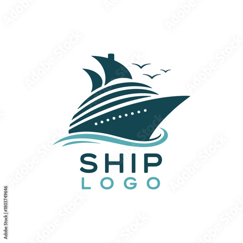 Elegant Marine Ship Logo Template