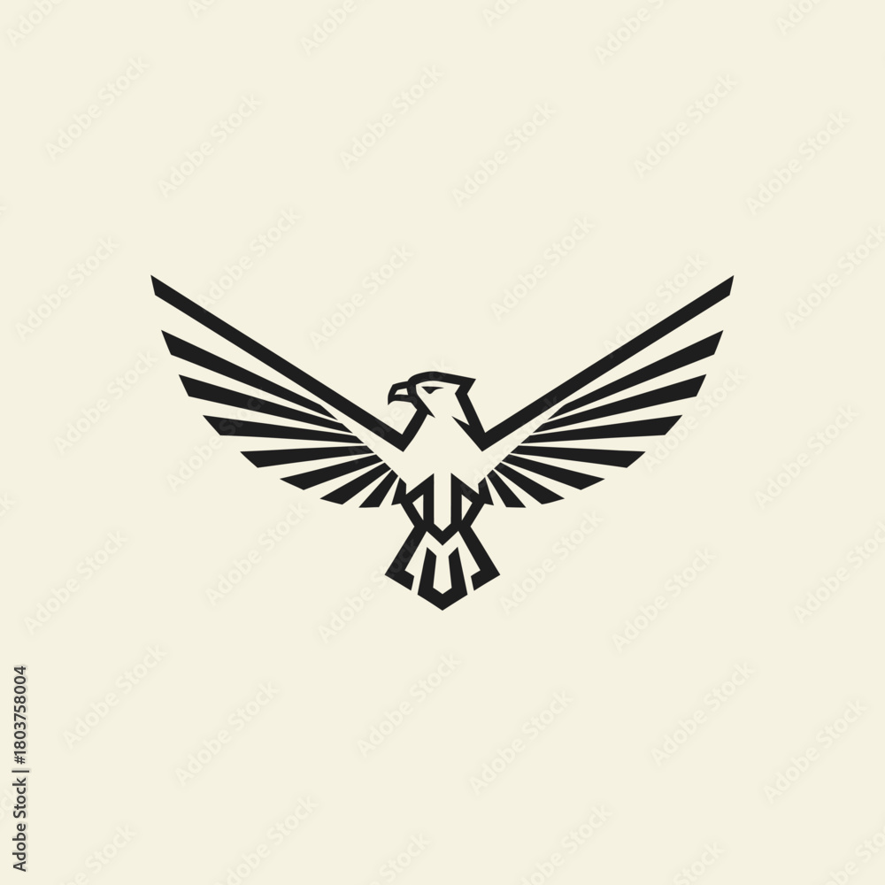 Obraz premium Majestic Eagle Emblem - A Symbol of Freedom and Power.