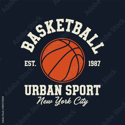 Basketball Urban Sport New York City Graphic
