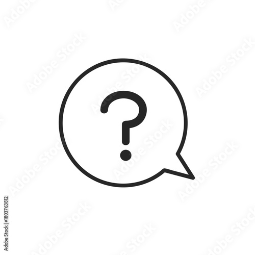 シンプルなはてなの吹き出しのアイコン