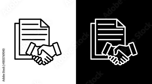 Agreement With Icon Set Design