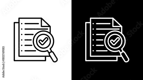 Document With Icon Set Design