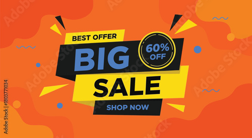 Big sale offer sixty percent off shop now best deal discount promo