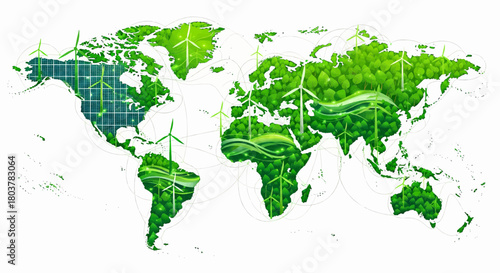 Global Map Visualization of Renewable Energy Sources and Sustainable Green Technologies for a Healthier Planet's Future