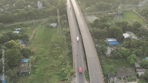 aerial view of the city
