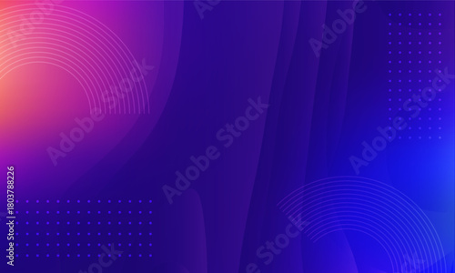 Modern abstract blue, violet background with geometric shape and shiny effect vector illustration. Science, futuristic, energy technology concept. Suit for business, corporate, banner, backdrop.