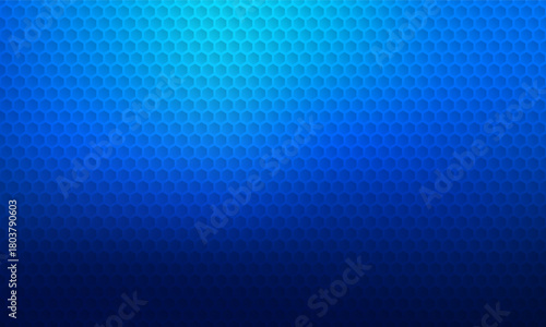 Modern abstract blue background with hexagon pattern vector illustration. Science, futuristic, energy technology concept. Suit for business, corporate, banner, backdrop.