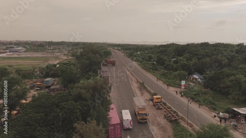 traffic on the highway