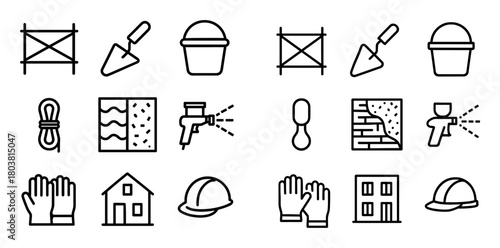 Facade Finishing Icons