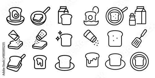French Toast Icons