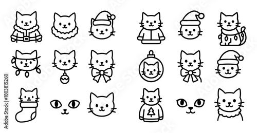 Festive Cat Icons