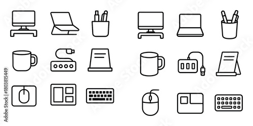 Minimalist Office Icons