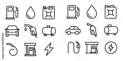 Hydrocarbon Icon Grid