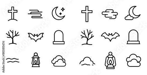 Minimalist Halloween Icons