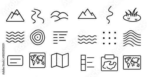 Minimalist Map Icons