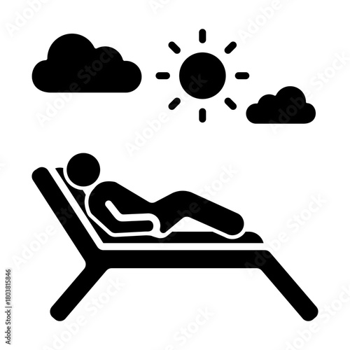 Sunbathing Icon