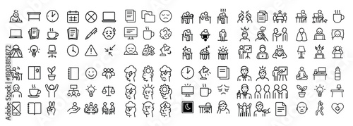 Office icon set collection