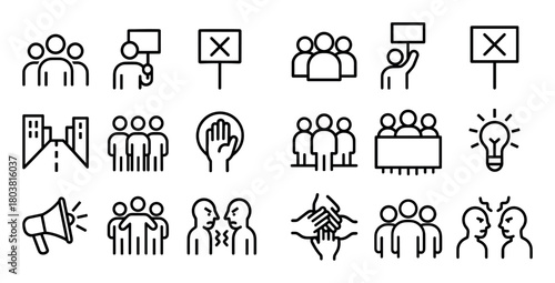 Minimalist Social Icons