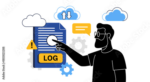 Analyze server logs for cloud security with expert IT professional