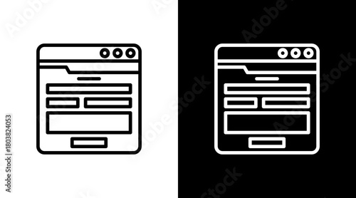 Contact Form With Icon Set Design