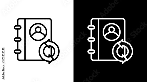 Address Book Sync With Icon Set Design
