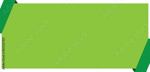 Green Curved Corner Title